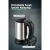 Araç İçi Su Isıtıcı Kettle 12V Çakmaklık Uyumlu Paslanmaz Çelik Termos Kupa BX-316151