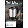 Araç İçi Su Isıtıcı Kettle 12V Çakmaklık Girişli Paslanmaz Çelik Termos Bardak BX-316153