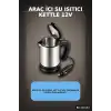 Araç İçi Su Isıtıcı Kettle 12V Çakmaklık Girişli Paslanmaz Çelik Termos BX-316154