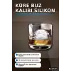 Küre Buz Kalıbı Yuvarlak Silikon İçecek ve Dondurma Kalıbı 1 Adet 4.5 cm BX-316175