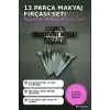Makyaj Fırçası Seti 13 Parça Yumuşak Sentetik Kıllı Pudra Eyeliner Fırça Takımı BX-316229