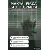 Makyaj Fırça Seti 13 Parça Yumuşak Kıllı Far ve Yüz Uygulama Çantalı Set BX-316232