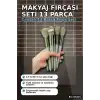 Makyaj Fırçası Seti 13 Parça - Sentetik Kıllı Fondöten Far Pudra Allık Fırçaları BX-316235