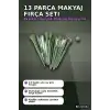 Makyaj Fırça Seti 13 Parça - Yumuşak Sentetik Kıllı Yüz ve Göz Fırçaları BX-316243