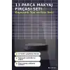 Makyaj Fırça Seti 13 Parça - Yumuşak Kıllı Dökülme Yapmayan Yüz ve Göz Seti BX-316245