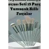 Makyaj Fırçası Seti 13 Parça Fiber Kıllı Ergonomik Saplı Yüz ve Göz Fırça Takımı BX-316246