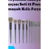Makyaj Fırça Seti Yumuşak Sentetik Fiber Kıllı Yüz ve Göz İçin Fırça Takımı 13 Parça BX-316247