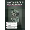 Makyaj Fırçası Seti 13 Parça Yumuşak Fiber Kıllı ABS Saplı Yüz Far Fırçaları BX-316249