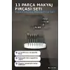 Makyaj Fırçası Seti 13 Parça Yumuşak Fiber Kıllı Ergonomik Seyahat Tipi BX-316250