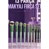 Makyaj Fırça Seti Çantalı Yumuşak Kıllı Yüz Göz ve Dudak Uygulama Fırçaları BX-316255