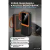 20000 mAh Powerbank Dahili Çoklu Kablolu ve Dijital Göstergeli Taşınabilir Şarj Cihazı BX-316260