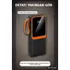 20000 mAh Powerbank Dahili Çoklu Kablolu ve Dijital Göstergeli Taşınabilir Şarj Cihazı BX-316260