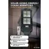 Solar Güneş Enerjili Sokak Armatürü 250W Sensörlü Kumandalı Beyaz Işık BX-316266