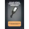 Solar Güneş Enerjili Sokak Armatürü 250W Sensörlü Kumandalı Beyaz Işık BX-316266
