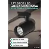 Ray Spot LED Lamba 30W Siyah Kasa 4000K Gün Işığı - Vitrin ve Mağaza Aydınlatması Tekli BX-316268