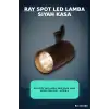 Ray Spot LED Lamba 30W Siyah Kasa 4000K Gün Işığı - Vitrin ve Mağaza Aydınlatması Tekli BX-316268
