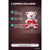 Kalpli Peluş Ayı Oyuncak 60 cm - Sevimli Ayıcık Figürü, Çocuk Hediyesi BX-316299