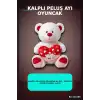 Kalpli Peluş Ayı Oyuncak 60 cm - Sevimli Ayıcık Figürü, Çocuk Hediyesi BX-316299
