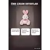 Papyonlu Peluş Tavşan Oyuncak 60 cm - Çocuk ve Bebek Için Hediye Figür BX-316300