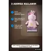 Işıklı Müzikli Peluş Oyuncak 28 cm Nefes Alan Hareketli Sakinleştirici Uyku Arkadaşı BX-316301
