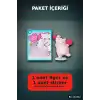 Pembe Kedi Figür Oyuncağı - 7.6 cm Sürpriz Paket Çıkartmalı Koleksiyonluk BX-316312