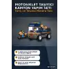 Motosiklet Taşıyıcı Kamyon Yapım Seti 88 Parça 2 Figürlü 4 Yaş Üzeri Çocuk Oyuncağı BX-316365