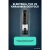 Elektrikli Baharat ve Karabiber Öğütücü Şarjlı Çift Bölmeli LED Işıklı BX-316392