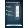 3lü Grup Priz Çocuk Korumalı Klemensli 16A 250V Topraklı 2P+E Çoklu Priz BX-316415
