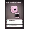Mini Dijital Fotoğraf Makinesi 2,01 İnç Ekran Type C Şarjlı Pembe Cep Boy BX-316416