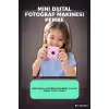 Mini Dijital Fotoğraf Makinesi 2,01 İnç Ekran Type C Şarjlı Pembe Cep Boy BX-316416