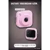 Mini Dijital Fotoğraf Makinesi 2,01 İnç Ekran Type C Şarjlı Pembe Cep Boy BX-316416