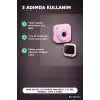 Mini Dijital Fotoğraf Makinesi 2.01 İnç Ekranlı Type C Şarjlı Pembe Kamera BX-316419