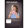 Mini Dijital Fotoğraf Makinesi 2,01 Inç Ekran Type C Şarj Pembe Cep Boy BX-316420