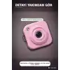 Mini Dijital Fotoğraf Makinesi 2,01 Inç Ekran Type C Şarj Pembe Cep Boy BX-316420