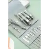 Manikür Pedikür Seti 16 Parça Paslanmaz Çelik El Ayak Tırnak Bakım Seti Çantalı BX-316439