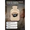 Peluş Sıcak Su Torbası 1 Lt - Kuzucuk Figürlü Yumuşak Kılıflı Termal Torba BX-316441