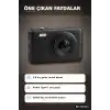Dijital Fotoğraf Makinesi 2.8 İnç Ekranlı Type C Şarjlı Video Kamera Siyah BX-316514