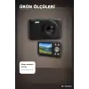Dijital Fotoğraf Makinesi 2.8 İnç Ekranlı Type C Şarjlı Video Kamera Siyah BX-316514