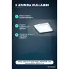 Kare Sıva Üstü LED Panel Armatür 25W 6400K Beyaz Işık 21 cm Tavan Lambası BX-316573