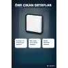 Kare Sıva Üstü LED Panel Armatür 25W 6400K Beyaz Işık 21 cm Tavan Lambası BX-316573