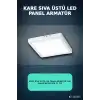 Kare Sıva Üstü LED Panel Armatür 25W 6400K Beyaz Işık 21 cm Tavan Lambası BX-316573