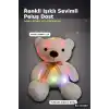 Işıklı Ayı Peluş Oyuncak 70 cm Beyaz Renk, Sevimli Çocuk Odası Hediyesi BX-316660