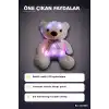 Işıklı Ayı Peluş Oyuncak 70 cm Beyaz Renk, Sevimli Çocuk Odası Hediyesi BX-316660