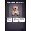 Işıklı Ayı Peluş Oyuncak 70 cm Beyaz Renk, Sevimli Çocuk Odası Hediyesi BX-316660