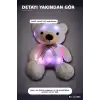 Işıklı Ayı Peluş Oyuncak 70 cm Beyaz Renk, Sevimli Çocuk Odası Hediyesi BX-316660