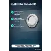 LED Spot Lamba 5W Sıva Altı Tavan Aydınlatması Beyaz Kasa 95 mm 1 Adet BX-316690