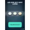 LED Spot Lamba 5W Sıva Altı Tavan Aydınlatması Beyaz Kasa 95 mm 1 Adet BX-316690