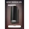 Dış Mekan Duvar Apligi GU10 Duy 10W Uyumlu IP65 Bahce Balkon Aplik Kasasi 1 Adet BX-316691