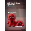 Spider-Man Squishy Stres Oyuncağı 12 Adet Stand Kutu Figür Seti BX-316706