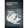 V For Vendetta Maske 12 Adet Plastik Parti Maskesi Lastikli Kostüm Yüz Aksesuarı BX-316708